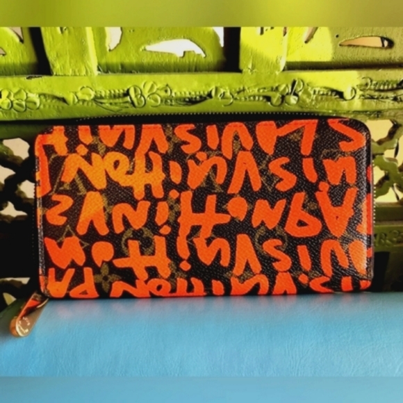 LOUIS VUITTON x STEPHEN SPROUSE Grafitti Zippy Zip Ltd Ed Hand Carry Wallet NWOT - Picture 2 of 16